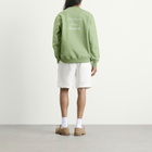 Drôle de Monsieur Men's Sweatshirt Slogan Calligraphy in Light Green