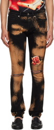 Ksubi Black Van Winkle Hellfire Jeans