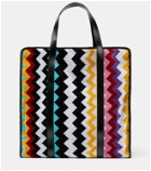 Missoni Cyrus leather-trimmed tote bag
