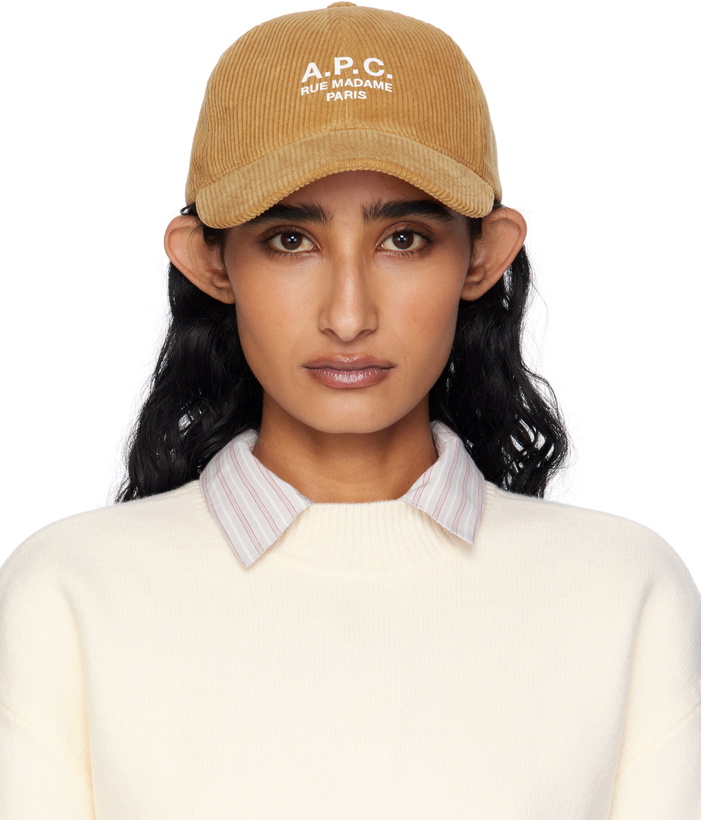 Photo: A.P.C. Tan Charlie 'Rue Madame' Baseball Cap