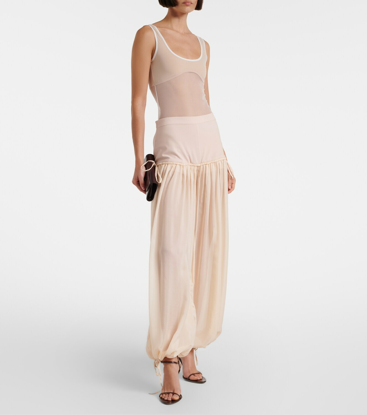 Nensi Dojaka Mid-rise wide-leg pants