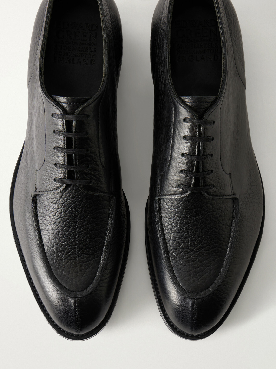Edward Green - Dover Suede Derby Shoes - Black
