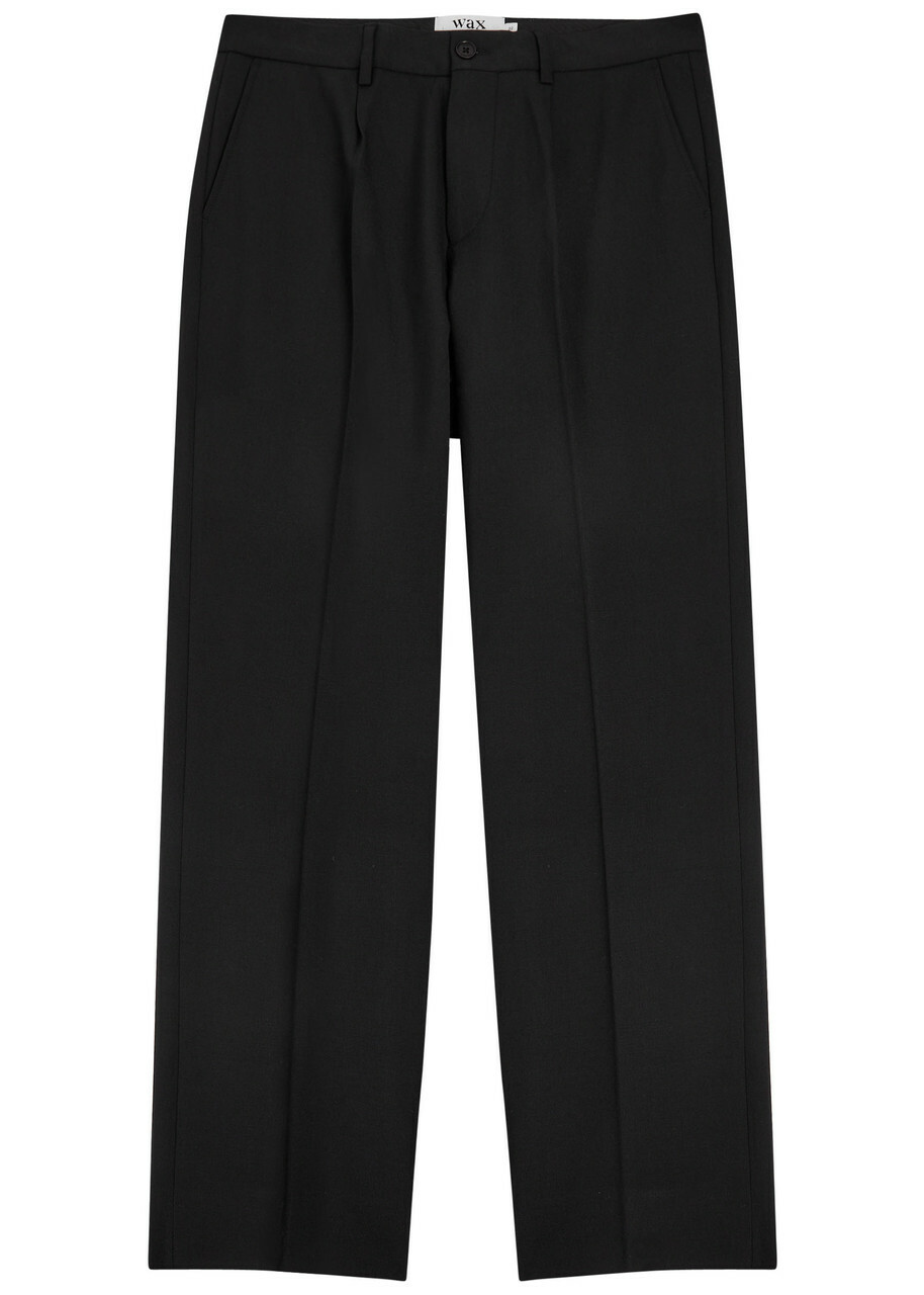 Wax London Aubyn Tapered-leg Woven Trousers Black