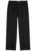 Wax London Aubyn Tapered-leg Woven Trousers Black