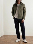 James Perse - Padded Herringbone Cotton Overshirt - Green