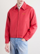 Visvim - Kluane Logo-Embroidered Wool and Silk-Blend Blouson Jacket - Red