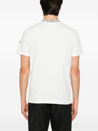 Moncler White Logo-Trim T-Shirt
