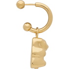 Safsafu Gold Single Gummy Bear Earring