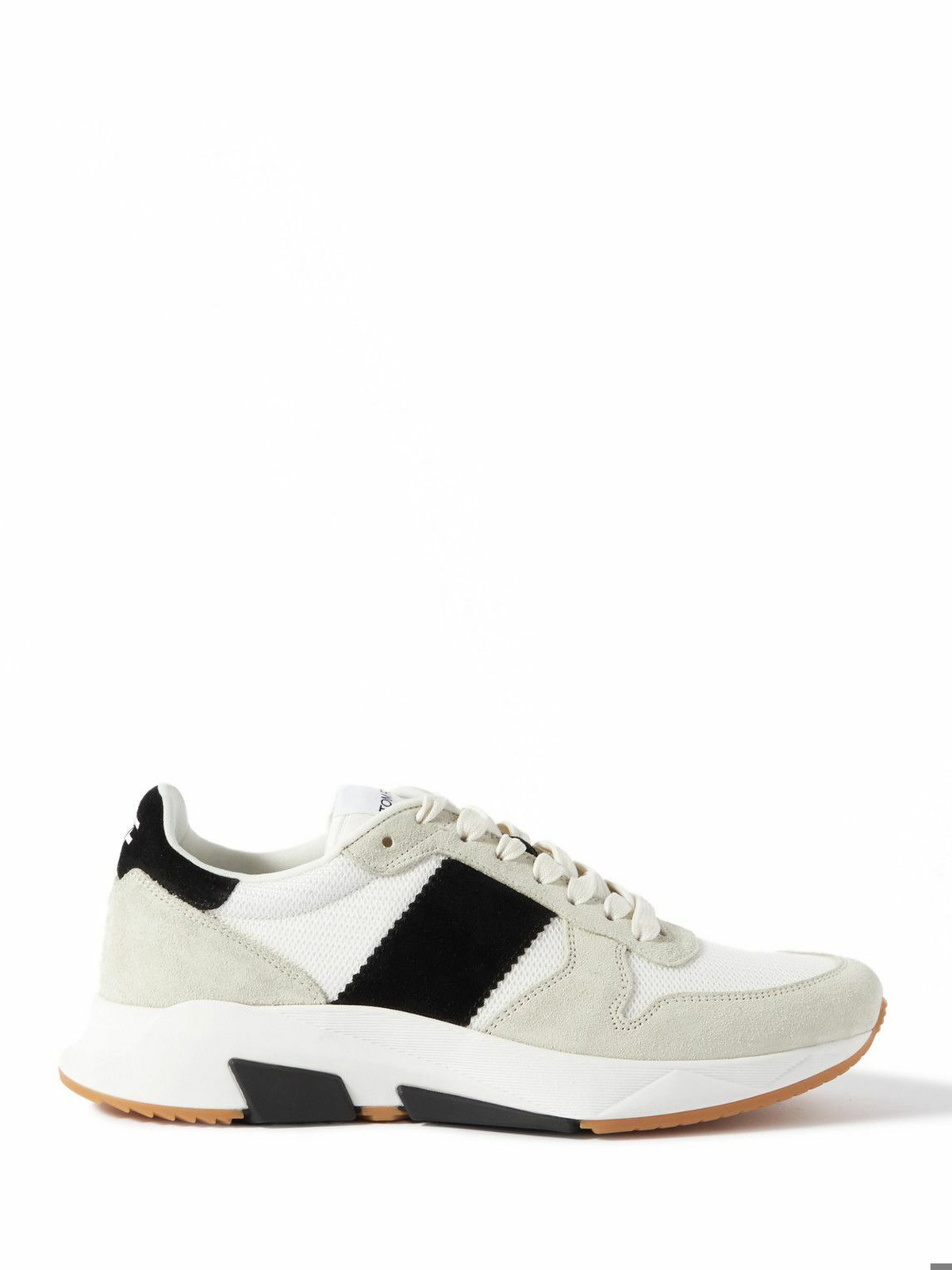 TOM FORD - Jagga Suede and Mesh Sneakers - White TOM FORD