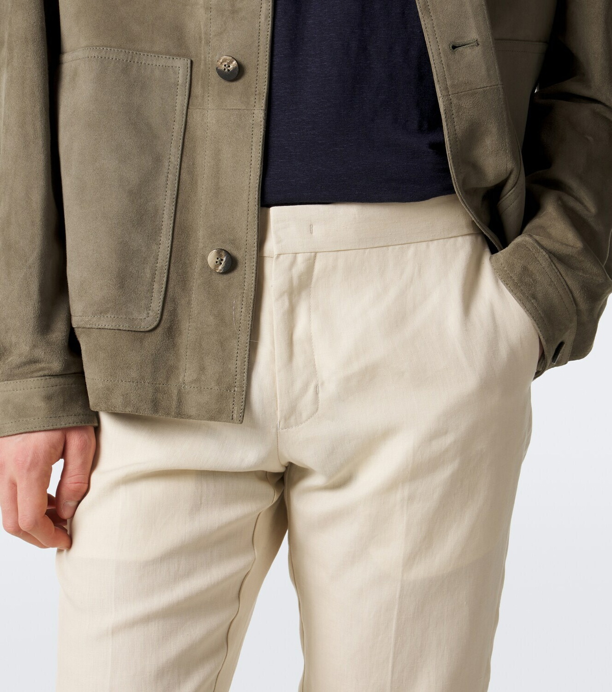 Orlebar Brown Giffon linen straight pants
