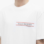 Alexander McQueen Men's Taped Logo T-Shirt in White/Mix