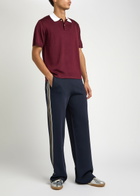 Wales Bonner Tide Knitted Sweatpants Navy