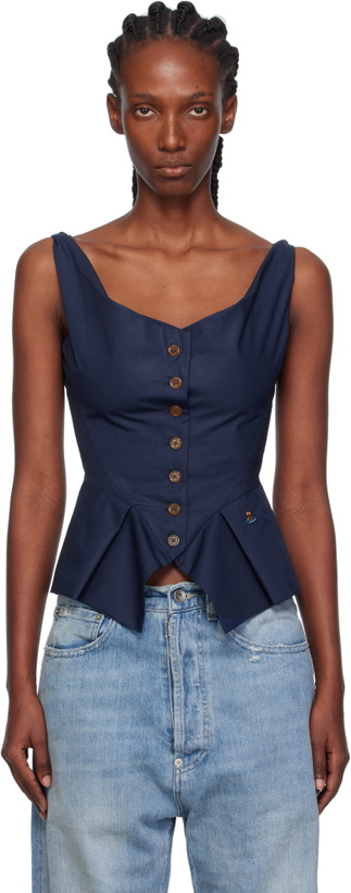 Photo: Vivienne Westwood Navy Monday Vest Top