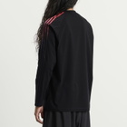 Y-3 Men's Oversized Gradient Stripes Long Sleeve T-Shirt in Black