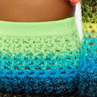 AGR Women's Lace Mohair Mini Skirt in Multi