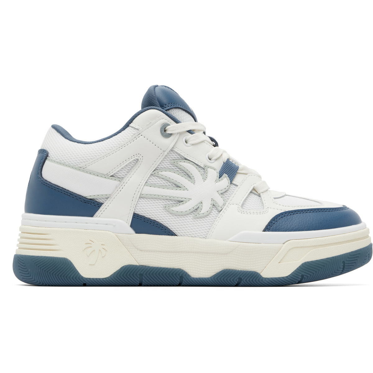 Palm Angels Blue & White Palm Skate Sneakers