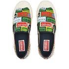 Kenzo Paris Men's Classic Label Slip On Sneakers in Multicolor