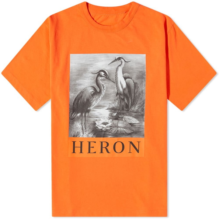 Photo: Heron Preston Men's Heron T-Shirt in Orange