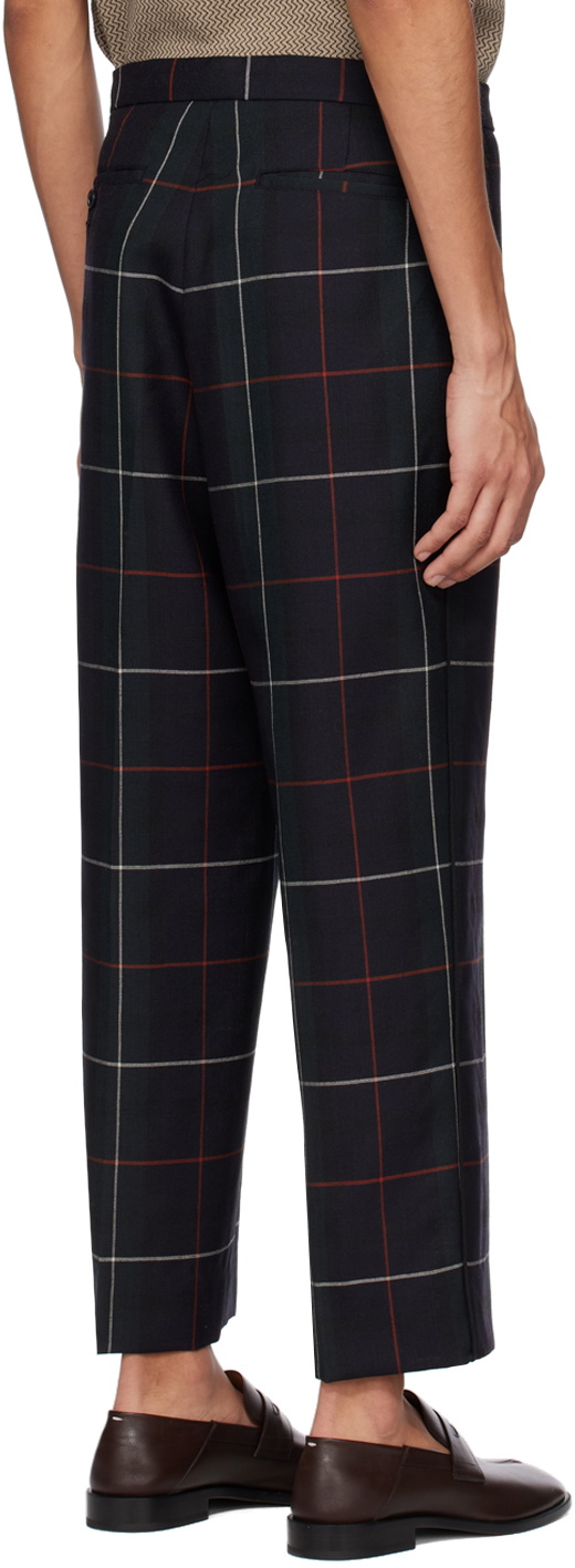 16285 Black Check Trousers