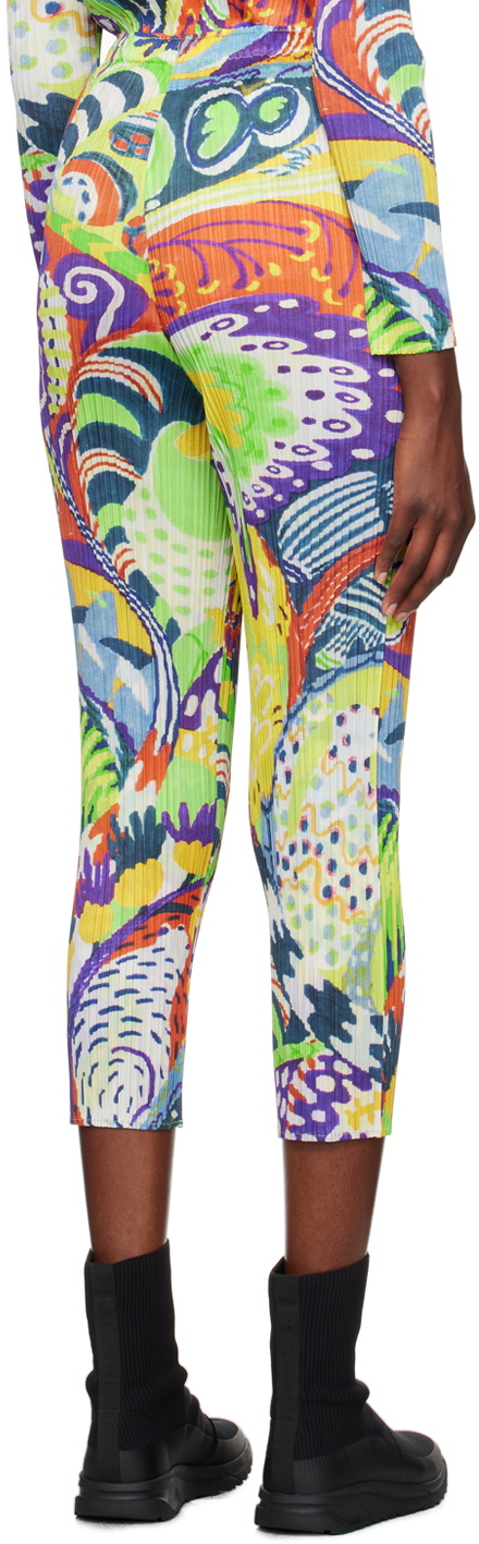 Pleats Please Issey Miyake Multicolor Snowrunner Trousers Pleats