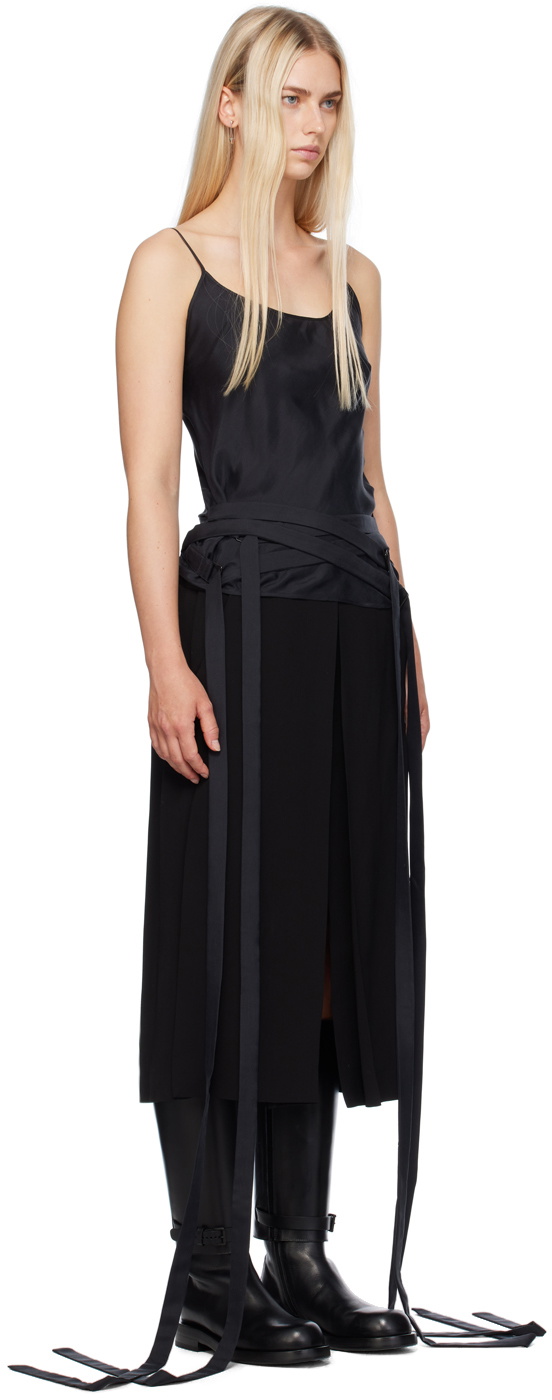 Ann Demeulemeester Black Skya Fluid Tank Top