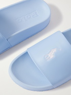 POLO RALPH LAUREN - Cayson Logo-Embroidered Rubber Slides - Blue