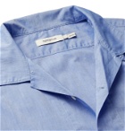 nonnative - Camp-Collar COOLMAX Cotton-Blend Chambray Shirt - Blue