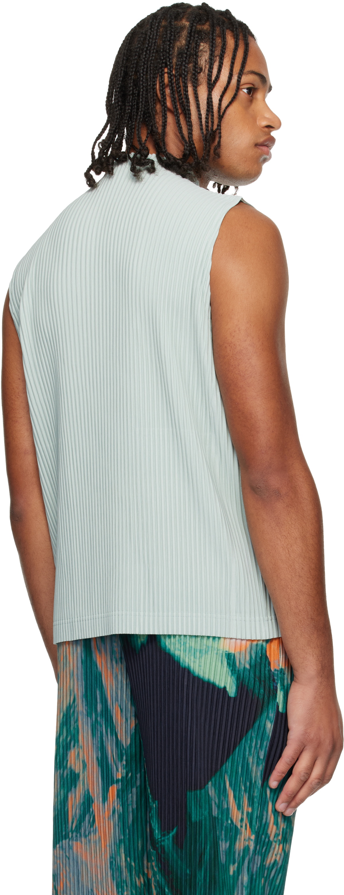 HOMME PLISSÉ ISSEY MIYAKE Blue Monthly Color July Tank Top