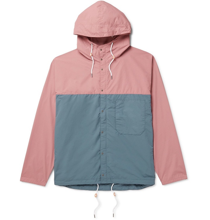 Photo: nanamica - Two-Tone Shell Hooded Jacket - Pink