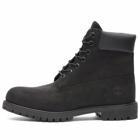 Timberland Men's 6" Premium Boot in Black Nubuck