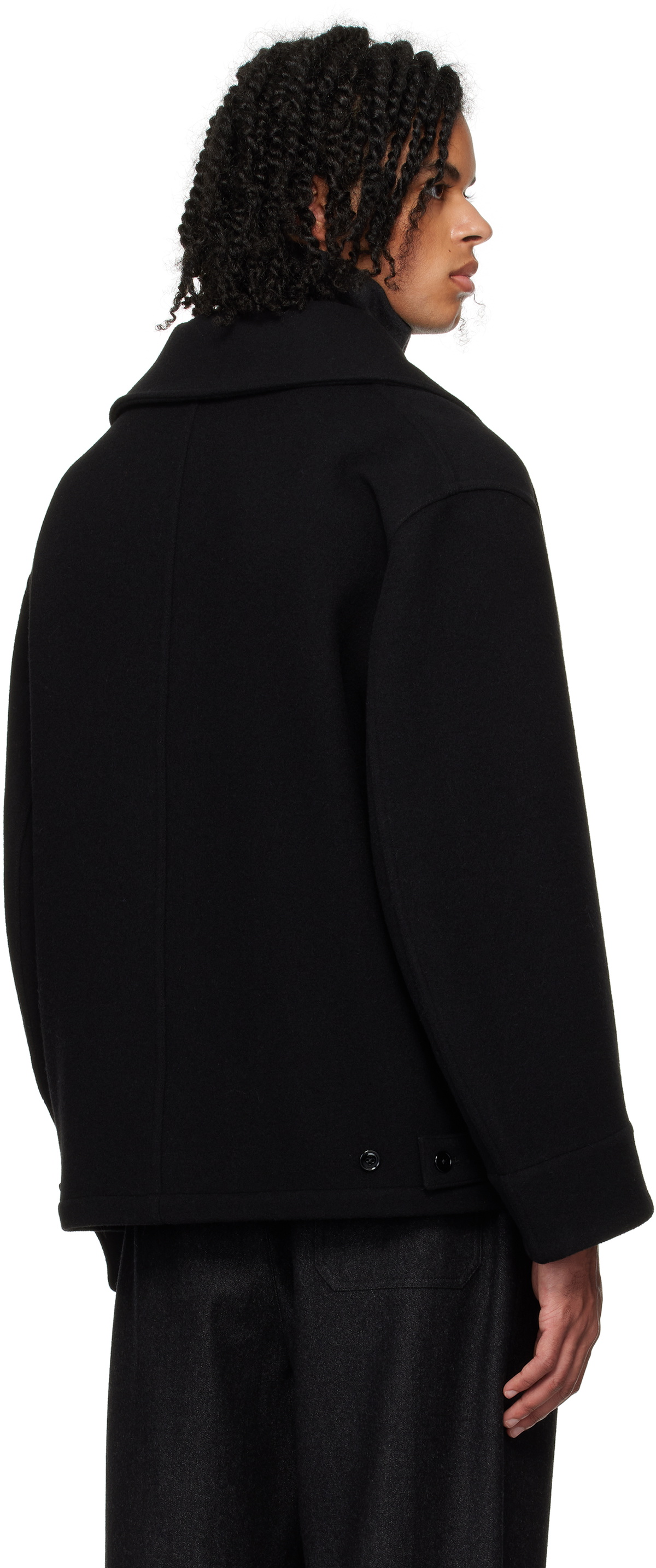 LEMAIRE Black Dispatch Peacoat Lemaire