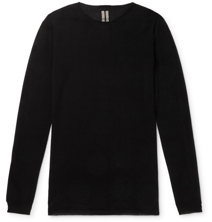 Photo: RICK OWENS - Cashmere Sweater - Black
