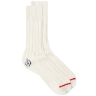 Nonnative Men's Dweller Sock in White