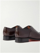 Santoni - Issac Leather Oxford Shoes - Brown