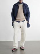 Stone Island - Basket-Stitch Wool-Blend Sweater - Brown