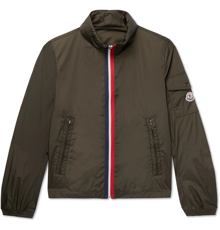 Photo: Moncler - Striped Shell Bomber Jacket - Green