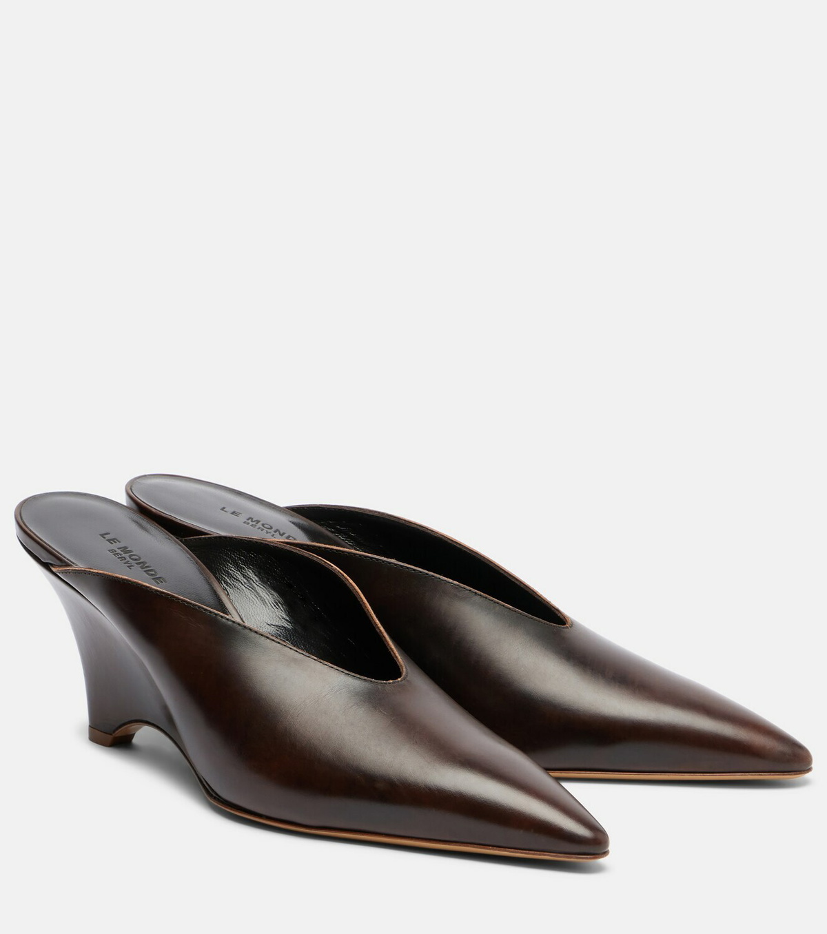 Le Monde Béryl Victoria 70 leather wedges