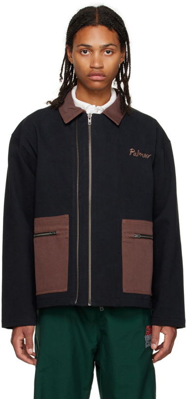 Photo: Palmes Navy Double Zip Jacket