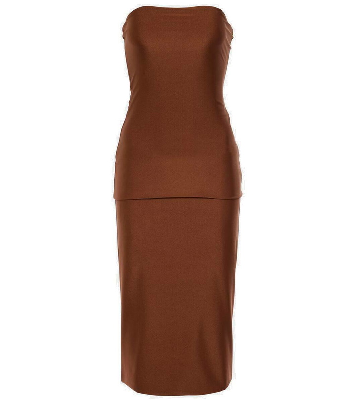 Photo: Sportmax Bilma strapless jersey midi dress