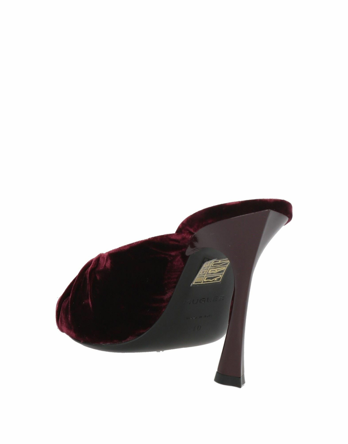 Mugler Womens Mules & Clogs in Burgundy