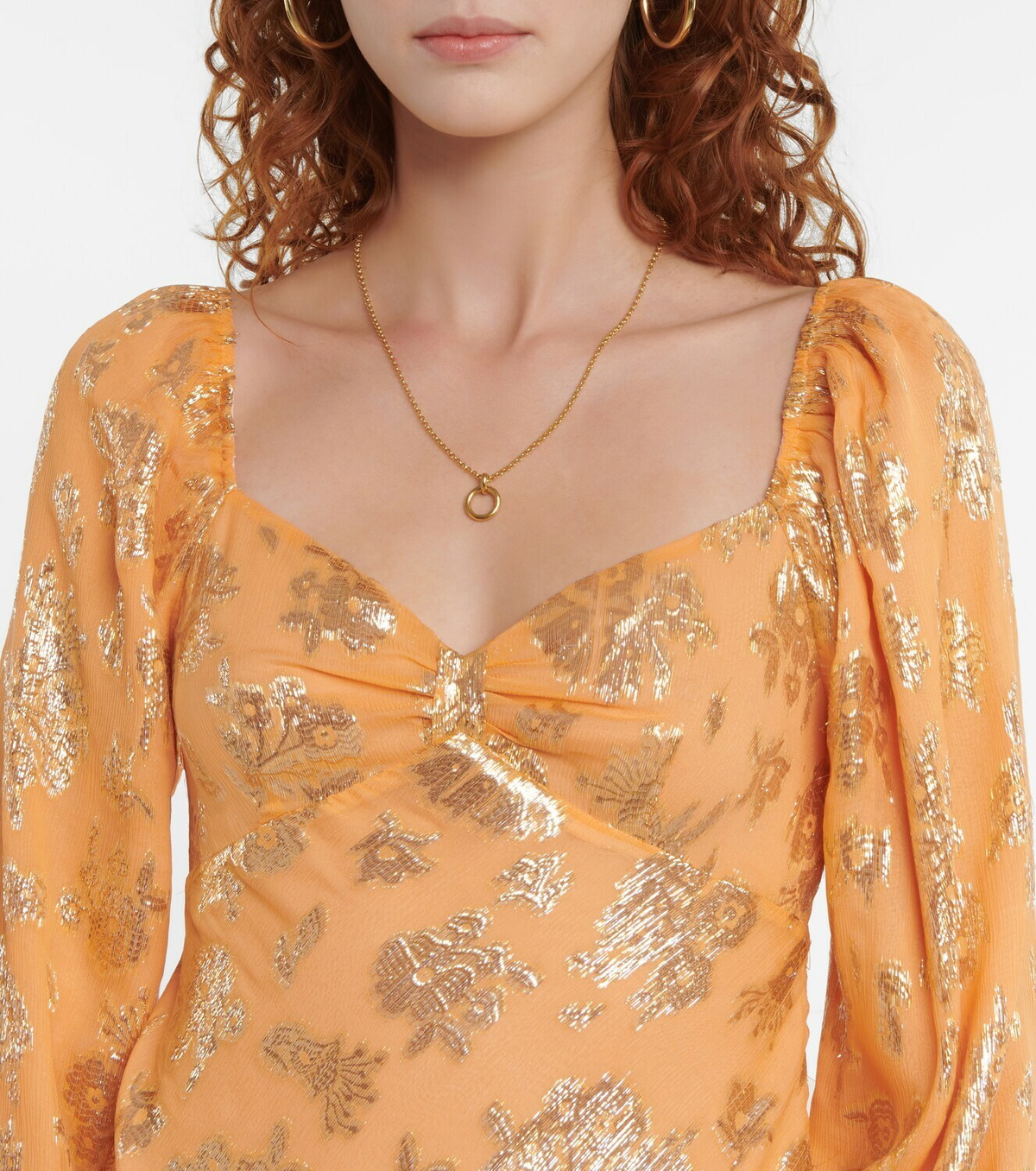 rixo gold leaf dress RIXO Dulce Embellished Mini Florence Embellishment Gold