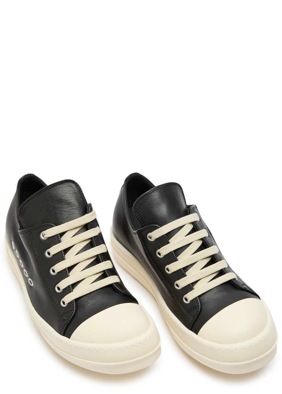 Rick Owens Leather Sneakers Black