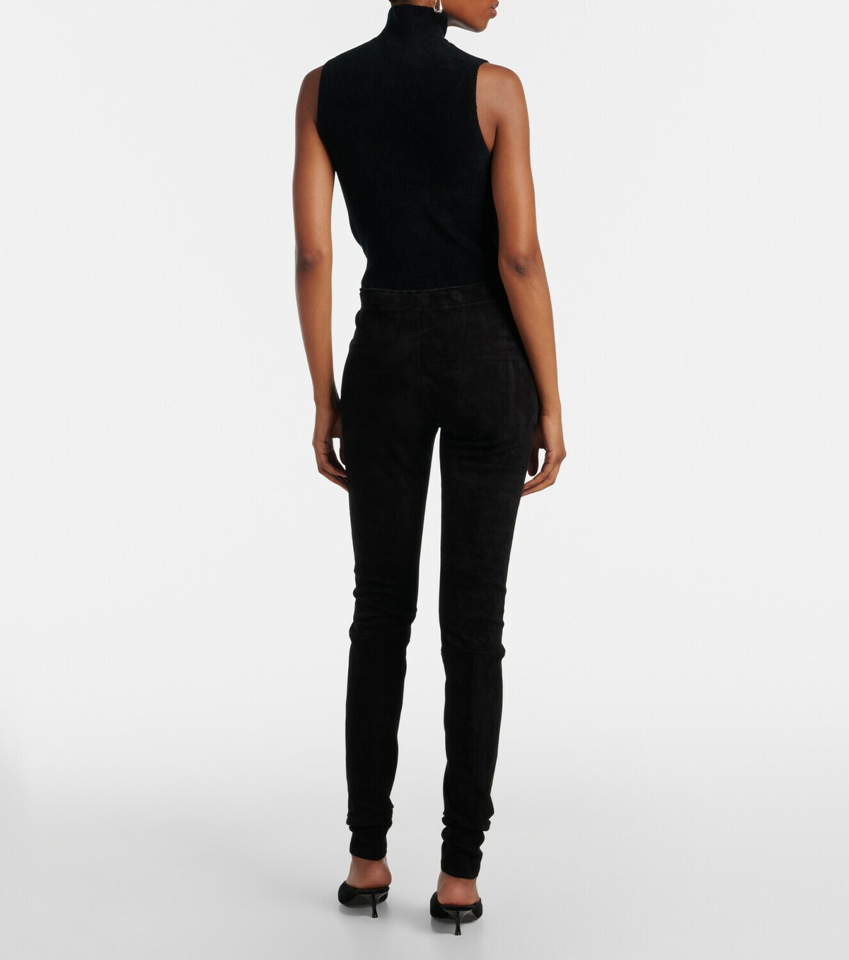 Stouls Carolyn mid-rise suede leggings