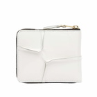 Comme des Garçons Wallet SA7100RH Reversed Hem Wallet in White 