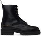 Common Projects Black Combat Boots