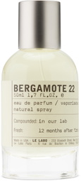 Le Labo Bergamote 22 Eau De Parfum, 50 mL