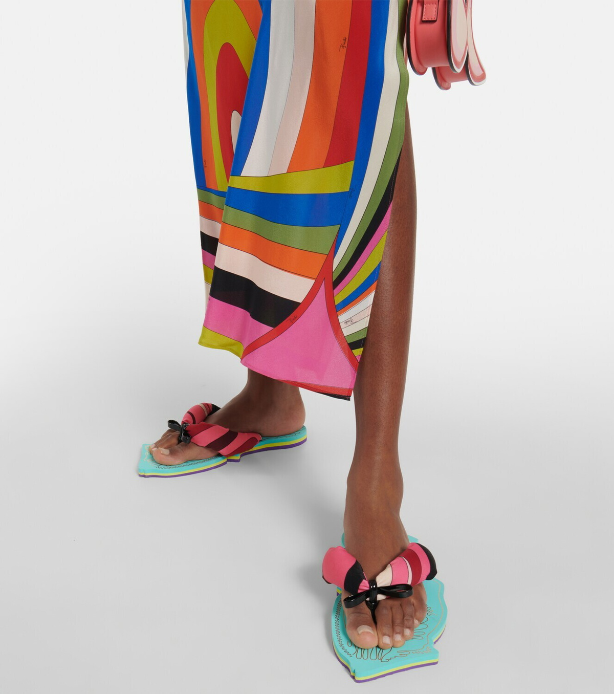 Emilio Pucci Printed Jersey leggings W/ Feet