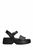 Camper Tasha Sandals In Black Leather