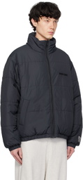 Ksubi Navy Sott Puffer Reversible Jacket