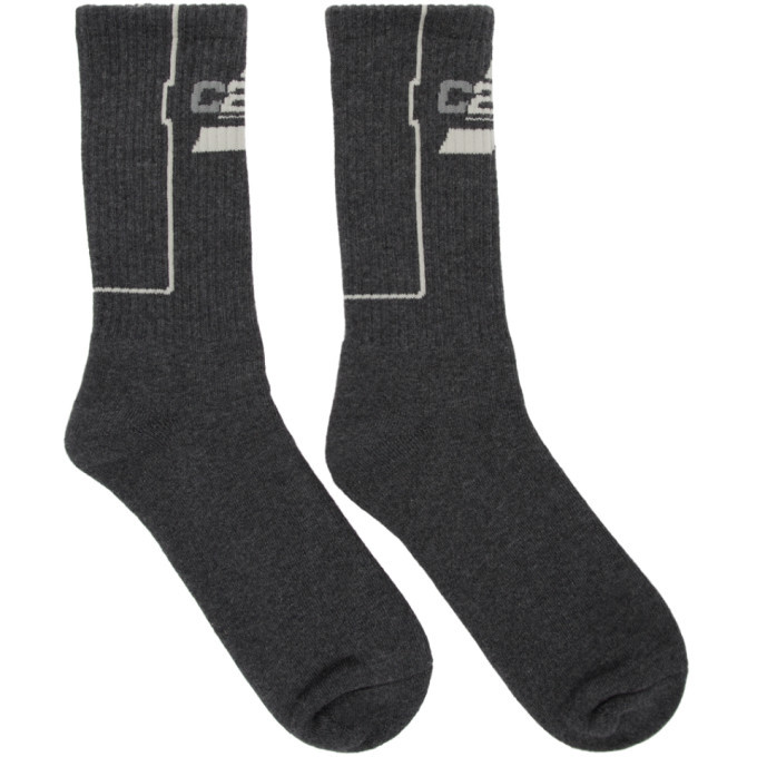 C2H4 Grey Company Logo Socks C2H4